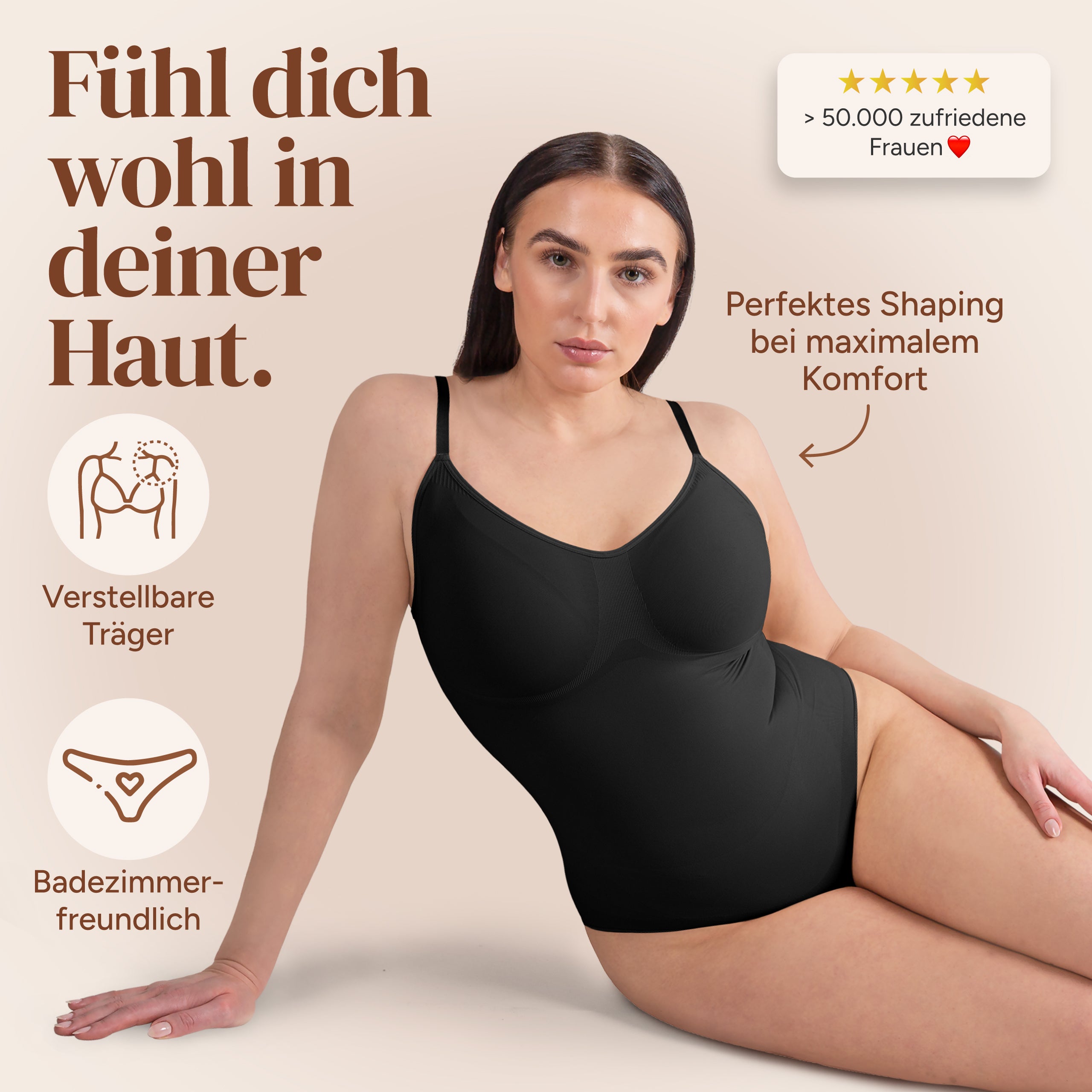 Premium Bodysuit Shapewear mit Slip